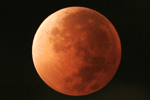 fotografía eclipse luna roja
